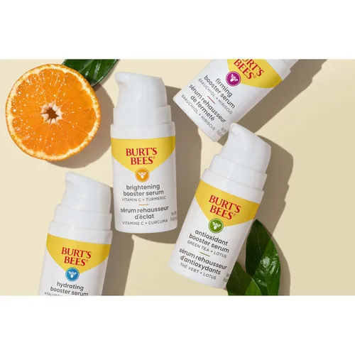 Vista 7 de Burt's Bees Suero facial de té verde, protege y mejora el tono de la piel con té verde rico en antioxidantes y loto, iluminador y reafirmante