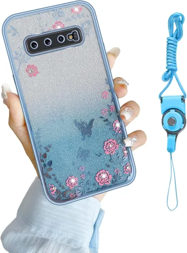 Vista 13 de Funda para Samsung Galaxy S8, Samsung S8 para mujer, cambio gradual con purpurina, cristal suave, TPU mariposa, floral, corazón, transparente, funda