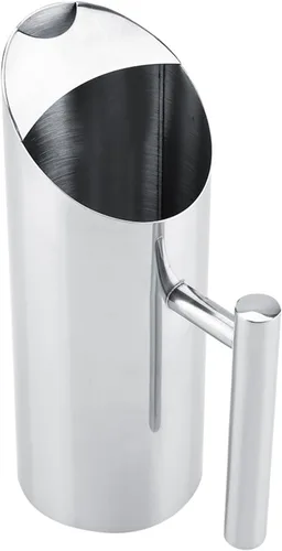Vista 7 de Acero inoxidable con protector de hielo Jarra de bebida fría Home Hotel Water Pot (1L)