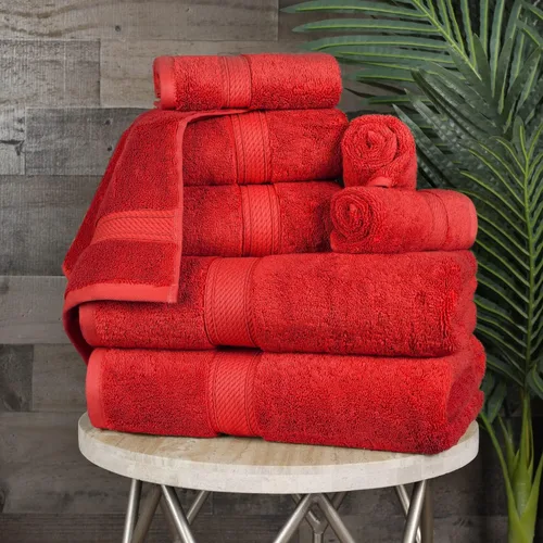 Vista 31 de BNM Toallas de Algodón Egipcio de Peso Pesado, Ideales para Baño, Ducha, Spa, Hotel, 800 GSM, Toallas Faciales/de Aseo, Toallas de Mano, Toallas