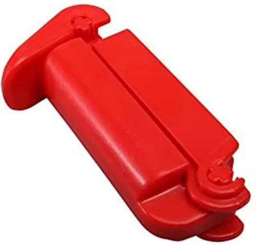 Vista 6 de 3 piezas de clip de hebilla para cinturón de seguridad de coche, cinturón de seguridad para asiento de bebé, clips antideslizantes (rojo 3 piezas)