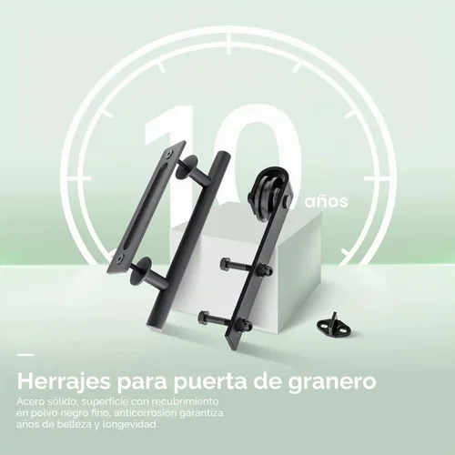 Vista 9 de FREDBECK Puertas de granero dobles de 18 x 84 pulgadas de vidrio esmerilado