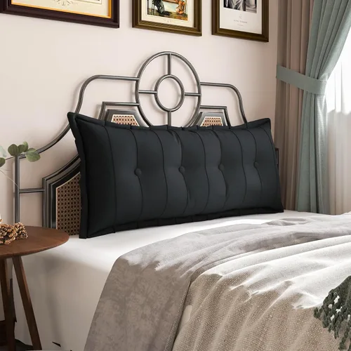 Vista 21 de VERCART Almohada grande para cabecero, almohada de sofá cama, almohada de lectura, almohada de cabecera de cama, almohada de apoyo
