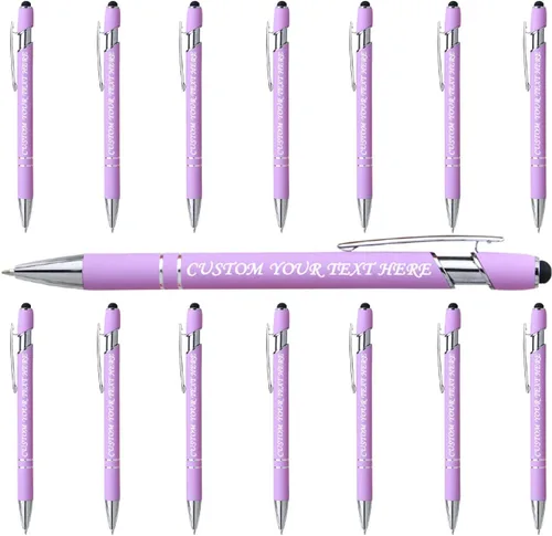 Vista 101 de VectWaby - Bolígrafos personalizados a granel, bolígrafo grabado con nombre, logotipo, lápiz capacitivo para pantallas táctiles, a granel