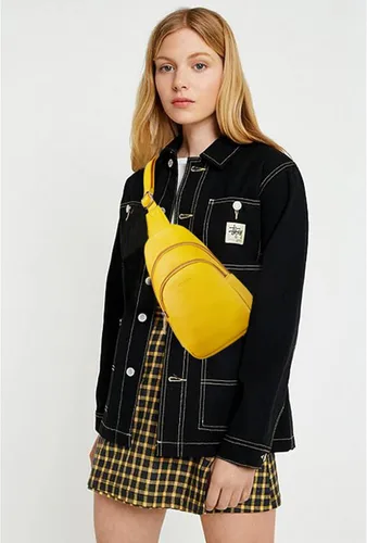 Vista 6 de Telena Riñonera pequeña para mujer, de cuero, cangureras, bolsa de pecho para mujer