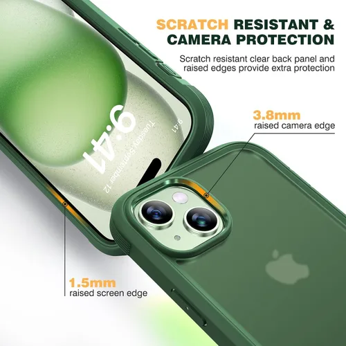 Vista 29 de DIACLARA - Funda transparente compatible con iPhone XR 6.1 pulgadas 2018