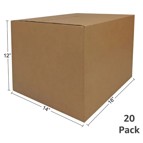 Vista 2 de uboxes Cajas de mudanza medianas 18 x14 x 12 pulgadas, paquete de 20 cajas (boxbundmed20)