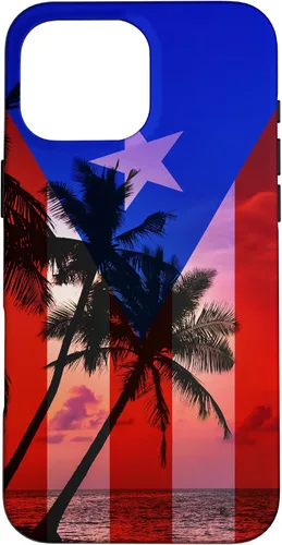 Vista 19 de Tropical Ocean Vibes Puerto Rico Flag - Funda para iPhone 17