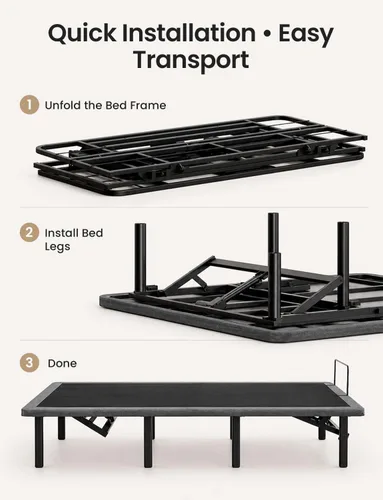 Vista 7 de Mixcous Cama ajustable de tamaño completo con puertos remotos y USB, motor silencioso Modo antironquido de gravedad cero, inclinación de cabeza