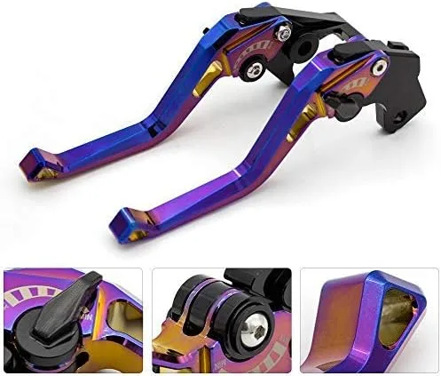Vista 2 de FXCNC Palancas de embrague de freno ajustables 3D compatibles con VERSYS 1000 12-14, ZX636R/ZX6RR/ZX6RR 00-04, ZX10R 04-05, ZX9R 00-03, Z1000 03-06