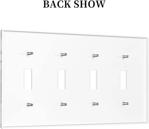 Vista 622 de Placa de Interruptor de Luz Azul de 1 Gang, Placa de Pared Decorativa de Palanca Individual, Cubierta de Placa de Pared de Palanca, Placa Frontal