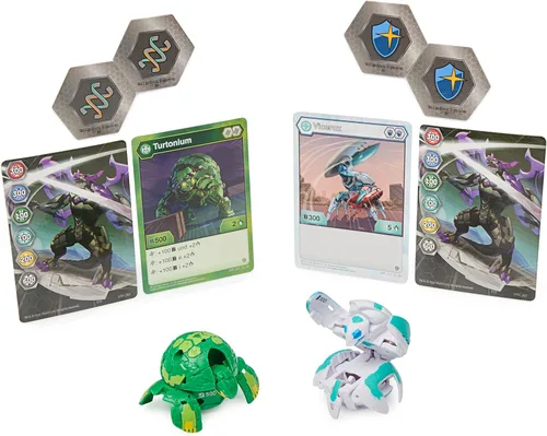 Vista 2 de Bakugan Baku-Tin, lata de almacenamiento prémium para coleccionista con 2 misterios (el estilo puede variar), juguetes para niños de 6 años