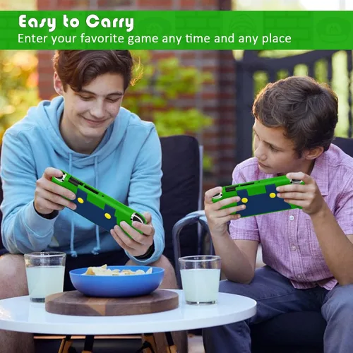 Vista 7 de KENOBEE Funda de silicona compatible con Nintendo Switch OLED modelo 2021, suave y ligera, con agarre ergonómico con absorción de golpes y diseño