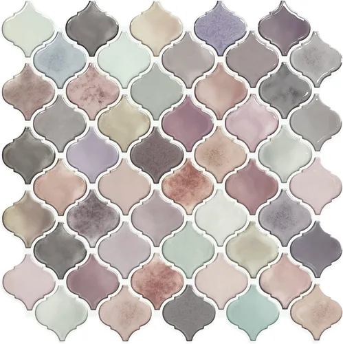 Vista 15 de STICKGOO Arabesque Protector contra Salpicaduras Despegar y Pegar, 12"X12" Azulejo Protector contra Salpicaduras para Cocina Despegar y Pegar