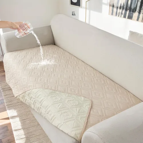 Vista 26 de Genina Juego de 2 Fundas de Reposabrazos para Sofá 100% Impermeables, Fundas para Reposabrazos de Sofá, Sillón, Protectores Antideslizantes