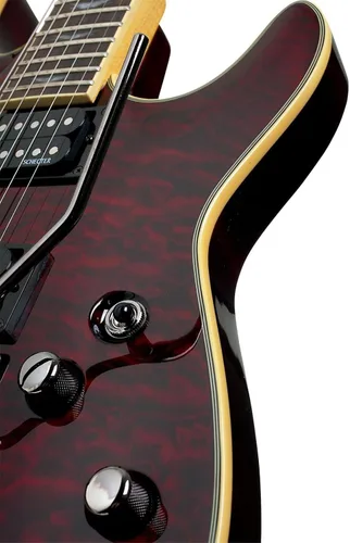 Vista 6 de Schecter Guitarra Eléctrica Omen Extreme-6 FR - Cereza Negra