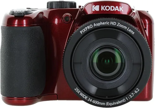 Vista 2 de Kodak PIXPRO AZ255 - Cámara digital (rojo) Sensor de 16 MP, zoom óptico de 25x, lente gran angular de 0.945 in y estabilización óptica de imagen
