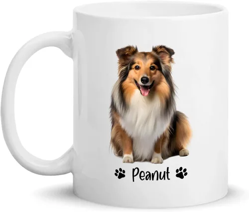 Vista 15 de Taza de café personalizada Golden Retriever con nombre para mamá o papá del perro, regalo personalizado para los amantes de los perros, taza de Taza