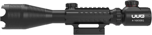 Vista 2 de UUQ Retícula iluminada rojo/verde del buscador de rango del alcance táctico del rifle 4-16x50