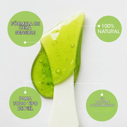 Vista 3 de Nad's gel para remover bellos sin calor, kit de 6 oz (170 g).