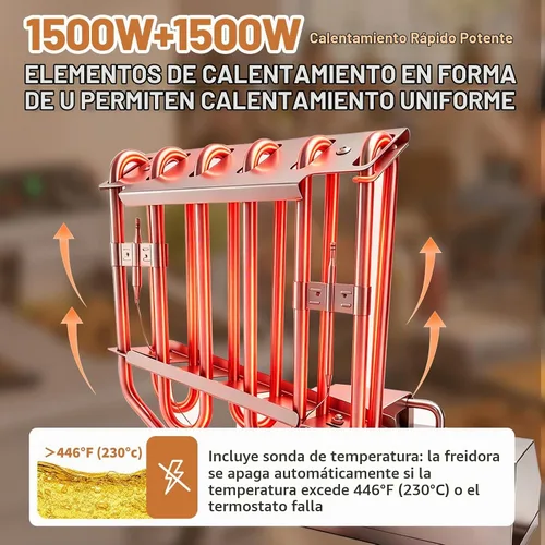 Vista 11 de Freidora comercial con cesta 23Qt Características válvula