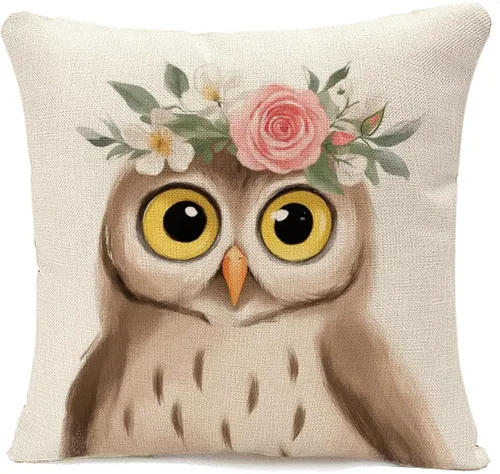 Vista 10 de IBILIU Fundas de almohada de conos de pino de 18 x 18 pulgadas, de algodón y lino, fundas de cojín decorativas para sofá, dormitorio