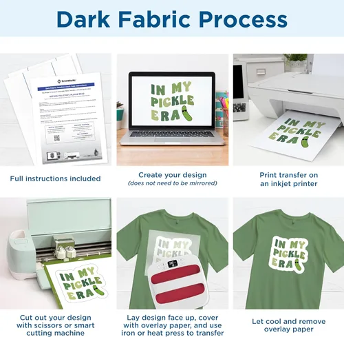 Vista 3 de Printworks - transferencias de impresiones por inyección de tinta, para camisetas oscuras