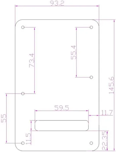 Vista 3 de KAISH ST/Strat Style Standard Guitarra Placa Trémolo Trem Cubierta para USA Strat/Stratocaster Abalone Pearl