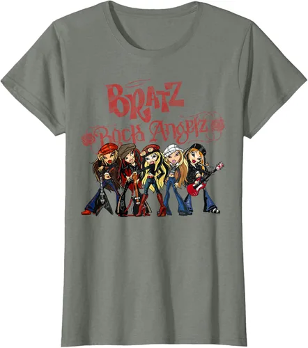 Vista 10 de Bratz Camiseta Rock Angelz Group Shot Negro