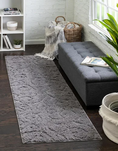 Vista 19 de Rugs.com - Alfombra de la colección Botanical Shag, alfombra de pelo de 4 x 6 pies color beige perfecta para salas de estar, comedores grandes