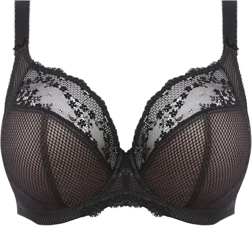 Vista 4 de Elomi Sujetador Charley de encaje elástico con aros para mujer, talla grande
