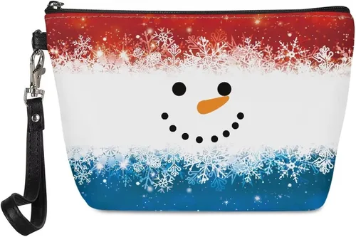Vista 20 de Upetstory Bolsa de maquillaje de animales, bolso pequeño de cuero para cosméticos de viaje para niñas y mujeres, bolso de mano para lápiz labial