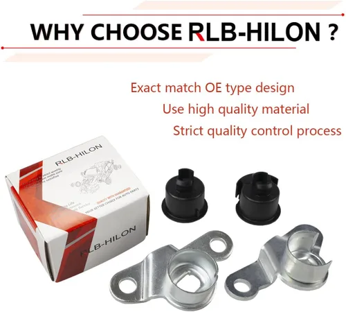 Vista 2 de RLB-HILON Cuerpo de bisagra de portón trasero montado con bujes compatible con Nissan Frontier 2005 a 2018 Año, para 93471-ZP50A 93470-ZP50A