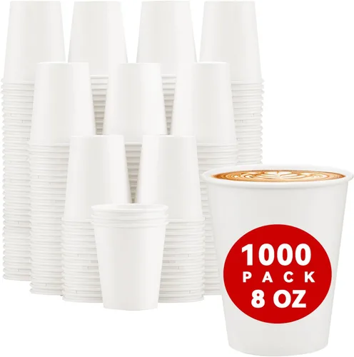 Vista 12 de Lamosi Paquete de 240 tazas de papel de 10 onzas, tazas de café desechables de 10 onzas, tazas para bebidas calientes/frías para agua, jugo o té