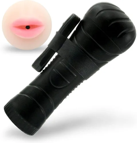 Vista 4 de LeLuv Masturbador masculino compacto de mano realista Anus textura en caja negra