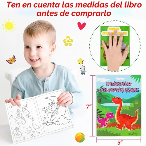 Vista 4 de 28 libros pequeños para colorear para niños a granel: mini calcetines navideños rellenos de bolsas de regalos para Navidad, regreso a la escuela