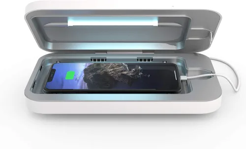 Vista 9 de PhoneSoap Caja desinfectante de luz UV básica para teléfono celular Desinfectante de luz UV de 360 grados patentado y clínicamente probado Negro