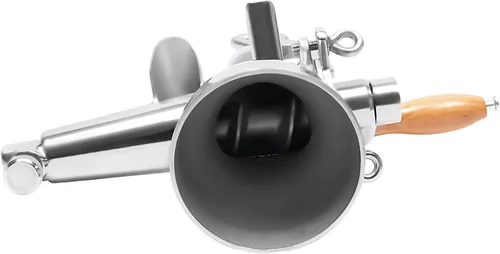 Vista 4 de Exprimidor manual de pasto de trigo, exprimidor manual de hierba de trigo de acero inoxidable, herramienta extractor de jugo para frutas, manzanas
