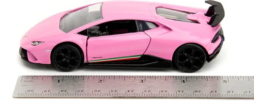 Vista 6 de Jada Pink Slips 1:32 W1 Lamborghini Huracán Performante - Auto fundido a presión, juguetes para niños y adultos (rosa brillante)