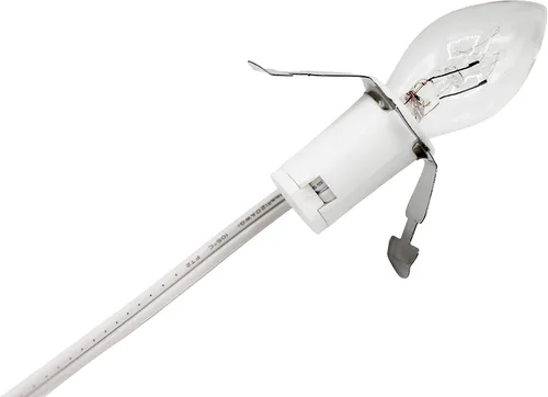 Vista 3 de Creative Hobbies® Cable de lámpara de repuesto de una sola luz para casa de pueblo de Navidad, incluye bombilla LED, 1 paquete