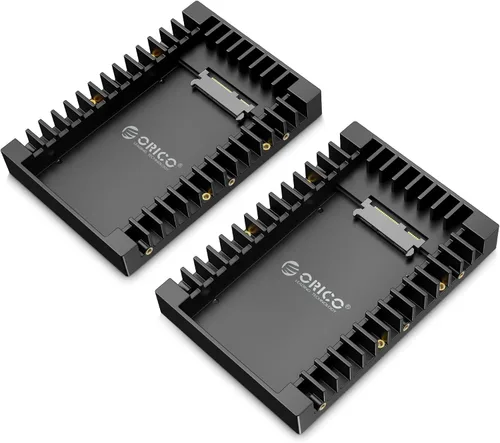 Vista 10 de ORICO 2.5 SSD SATA a 3.5 Adaptador de disco duro para bahía interna convertidora de montaje de soporte para bandeja de 7 / 9.5 / 12.5mm 2.5 pulgadas