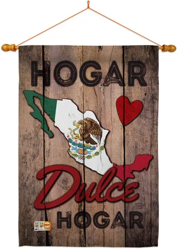 Vista 11 de Country Mexico Hogar Dulce Garden House - Juego de banderas de nacionalidad regional, nacionalidad internacional, mundo particular, área pequeña