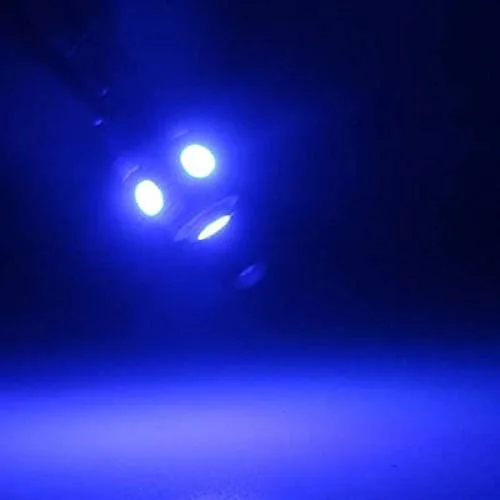Vista 2 de Jtech - Set de 10 focos LED azules 194 168 2825 T10 5-SMD para auto