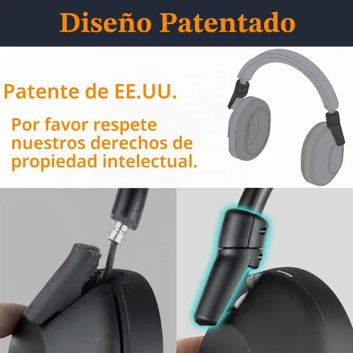 Vista 3 de SOULWIT Bisagra para Sony WH-1000XM5 - Negro