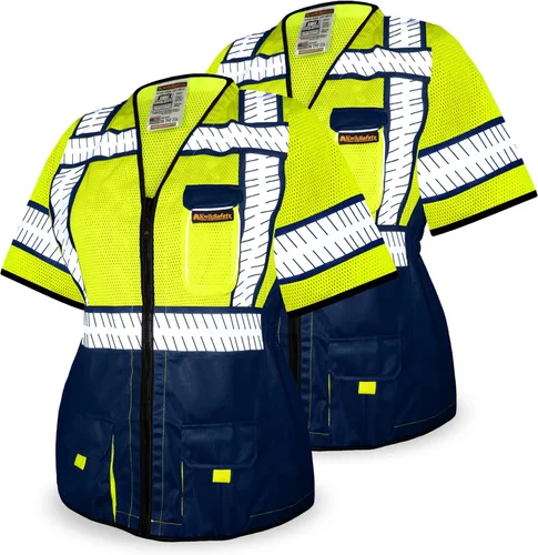 Vista 6 de KwikSafety SHERIFF & SPECIALIST Chaleco de seguridad para mujer Clase 2 ANSI OSHA