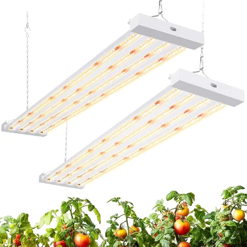 Vista 10 de Barrina TX-L63 - Luces de cultivo de 3 pies para plantas de interior, 252 W (4 x 63 W), 4 paneles LED de cobertura más amplia, espectro completo