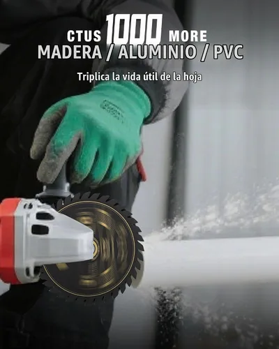 Vista 6 de Hojas de sierra circular de carburo 36T de 3 pulgadas, eje de 3/8 pulgadas, herramienta de corte de madera de plástico. Compatible con Bosch