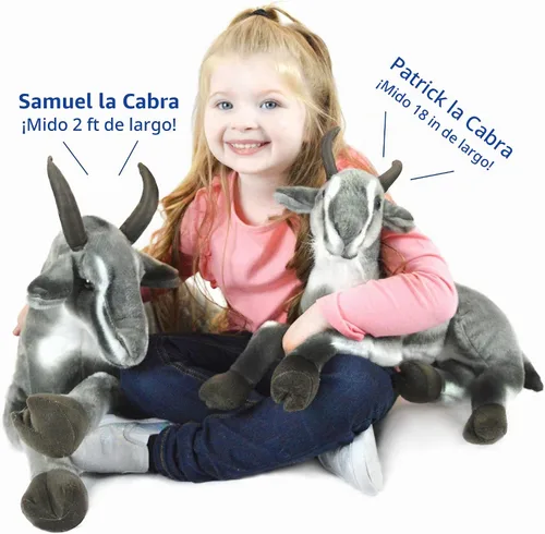 Vista 7 de TigerHart Patrick la cabra pigmea - Peluche grande de 18 pulgadas