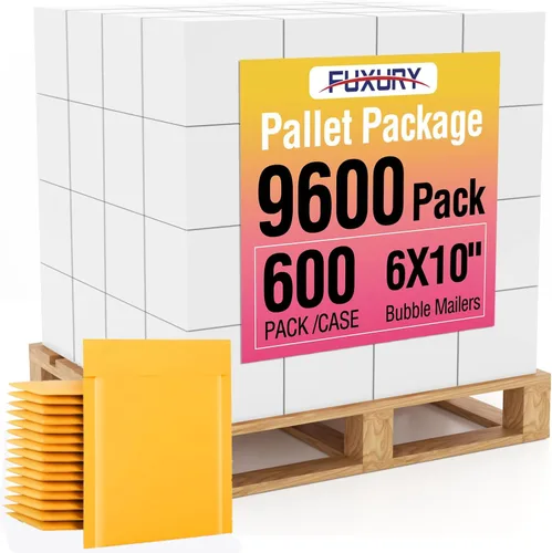 Vista 31 de Fuxury Paquete de 25 sobres de burbujas de papel kraft de 8.5 x 12 pulgadas, sobres acolchados de fuerte adherencia autosellados, sobres acolchados