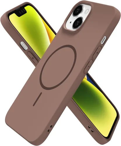 Vista 267 de Oakxco Funda de Silicona Mag Safe para iPhone 12 Pro Max, Funda Magnética Delgada y Fina Compatible con Carga Inalámbrica MagSafe, Bonita Funda